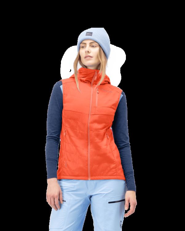Norrona Dames Lyngen Alpha90 Vest Oranje Alert