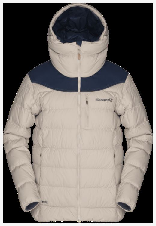 Norrona Tamok Down750 Damesjas Puur Kasjmier Wit