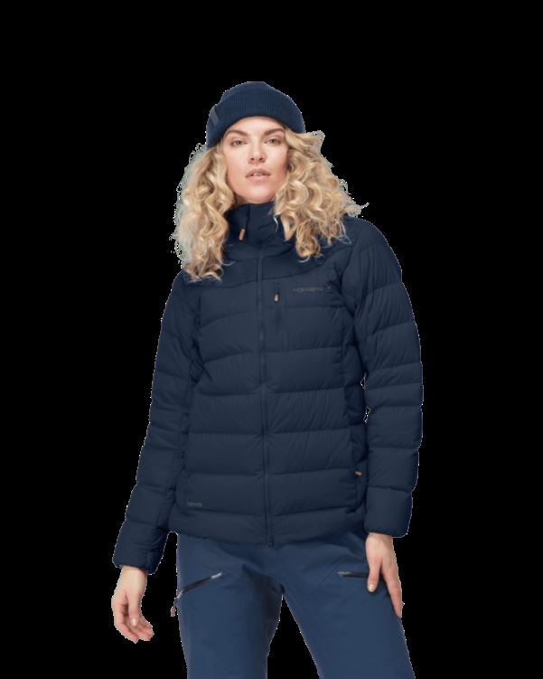 Norrona Dames Tamok Down750 Jas Indigo Nachtblauw