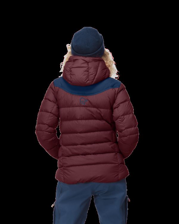 Norrona Dames Tamok Down750 Jas Tawny Port