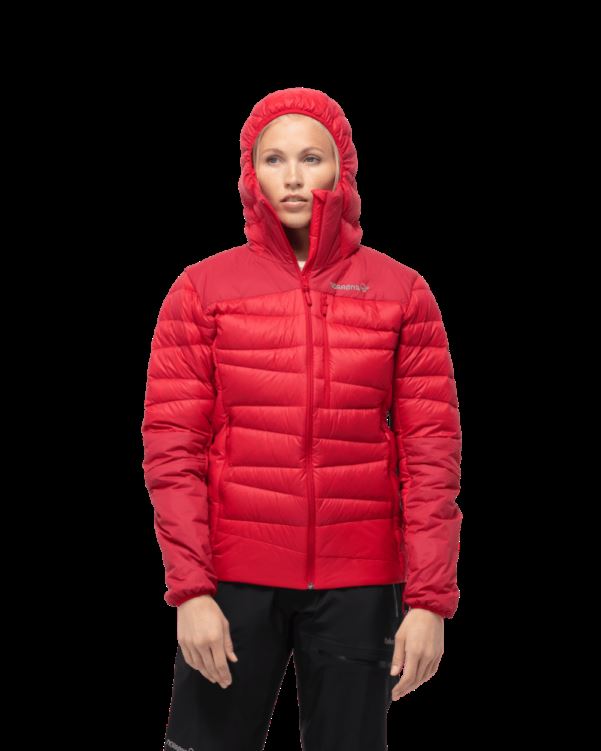 Norrona Falketind Down750 Damescapuchon True Red