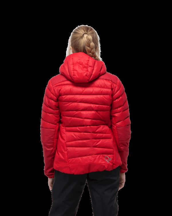 Norrona Falketind Down750 Damescapuchon True Red