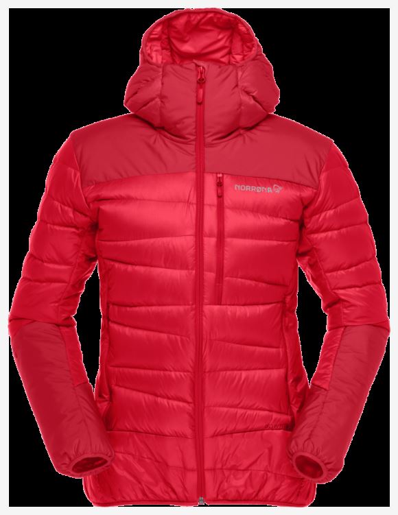 Norrona Falketind Down750 Damescapuchon True Red
