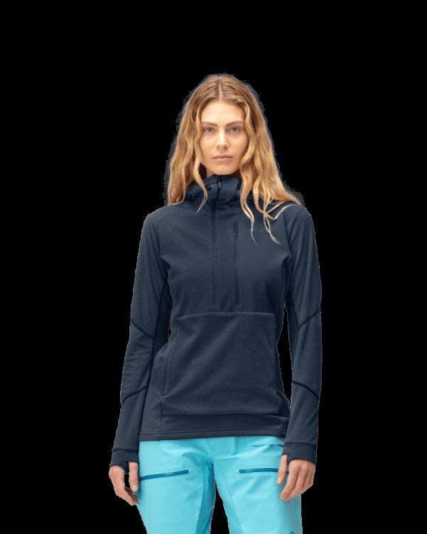 Norrona Dames Lofoten Thermal Pro Capuchon Indigo Nachtblauw