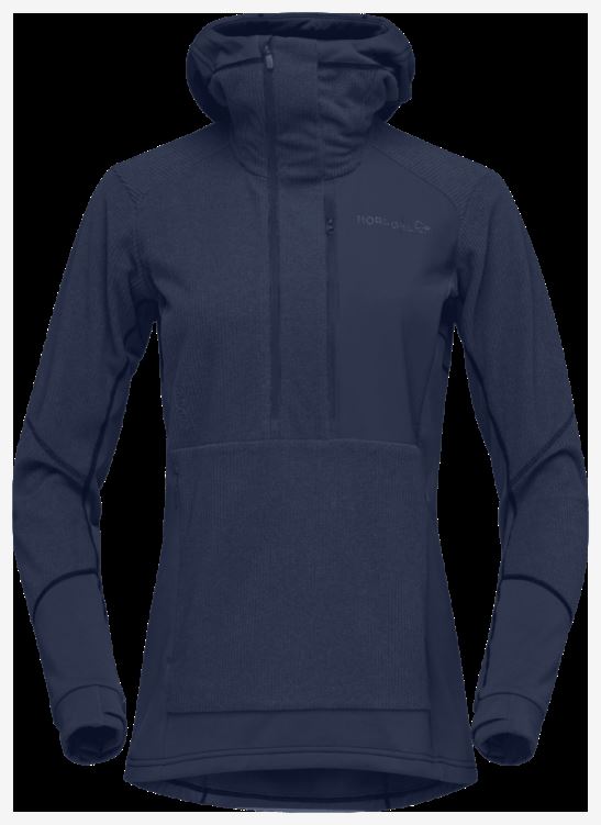 Norrona Dames Lofoten Thermal Pro Capuchon Indigo Nachtblauw