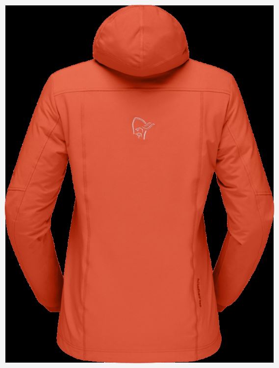 Norrona Dames Lofoten Hiloflex200 Capuchon Oranje Alert