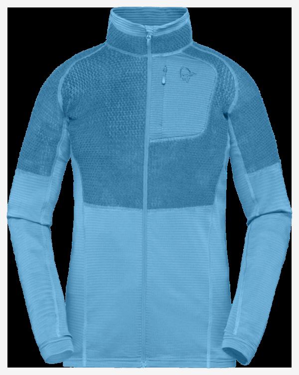 Norrona Lyngen Alpha90 Damesjack Aquarius/hawaiian Surf