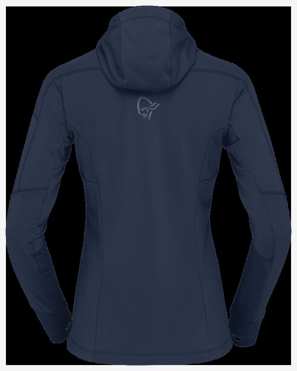 Norrona Falketind Power Grid Capuchon Indigo Nachtblauw Voor Dames