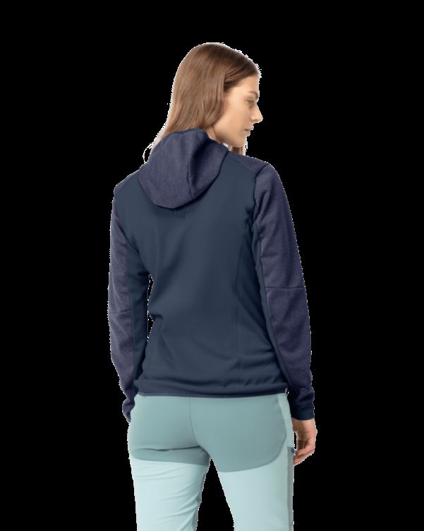 Norrona Dames Falketind Warm2 Octa Capuchon Indigo Nachtblauw