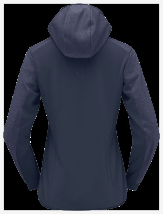 Norrona Dames Falketind Warm2 Octa Capuchon Indigo Nachtblauw