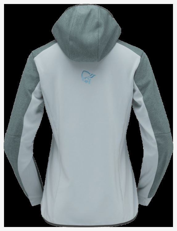 Norrona Falketind Warm2 Octa Damescapuchon Noord Atlantisch/toermalijn