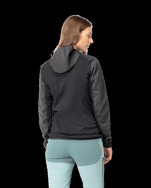 Norrona Falketind Warm2 Octa Hood Caviar Zwart Voor Dames