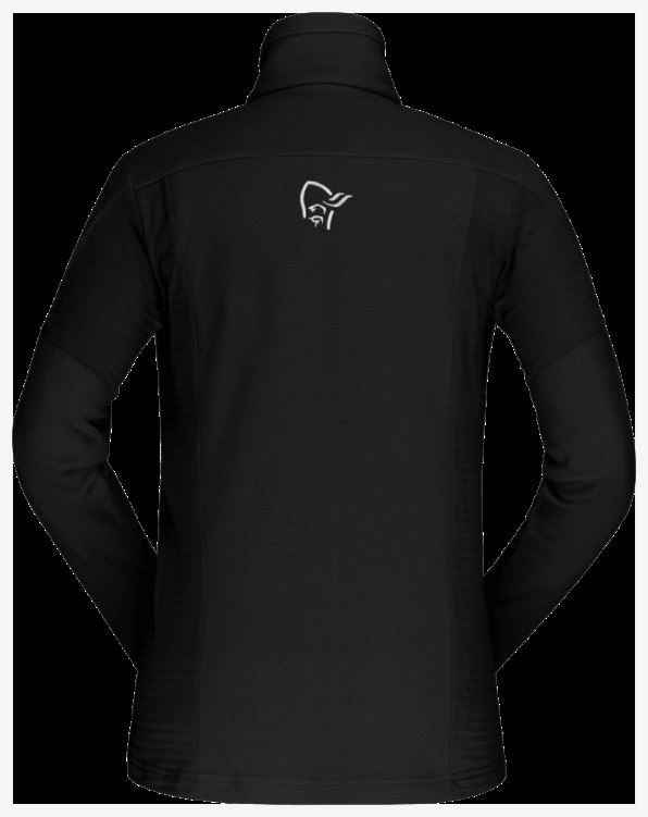 Norrona Falketind Warm1 Damesjack Caviar Zwart