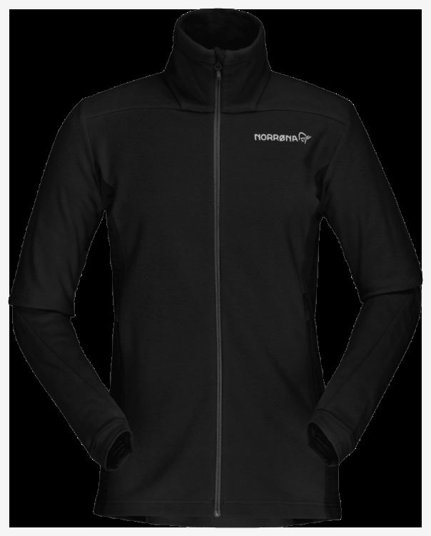 Norrona Falketind Warm1 Damesjack Caviar Zwart
