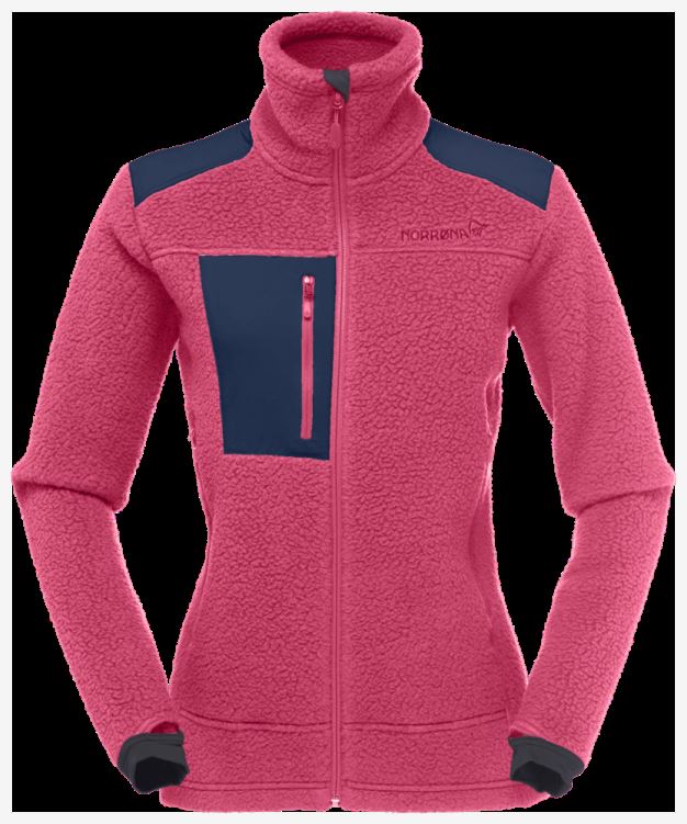 Norrona Trollveggen Thermal Pro Damesjack Kamperfoelie/indigo Night