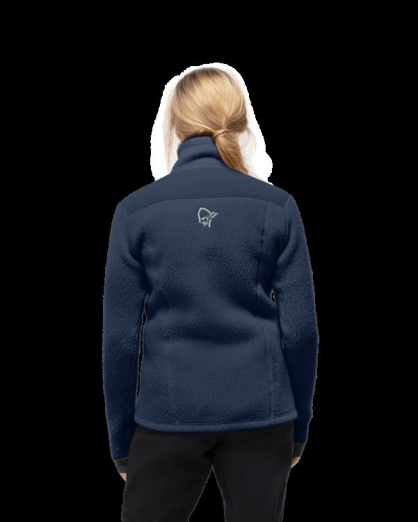 Norrona Trollveggen Thermal Pro Damesjack Indigo Nachtblauw