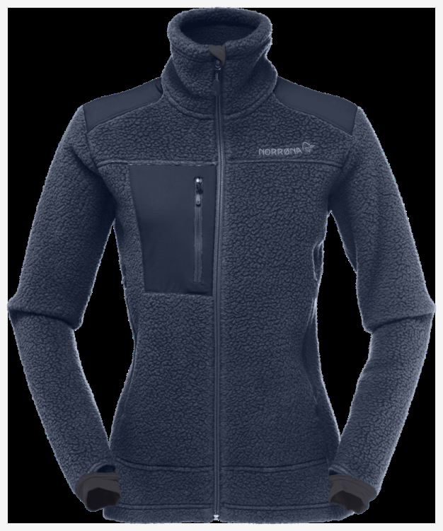 Norrona Trollveggen Thermal Pro Damesjack Indigo Nachtblauw