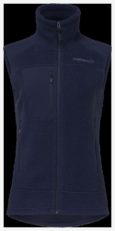 Norrona Dames Trollveggen Thermal Pro Vest Indigo Nachtblauw