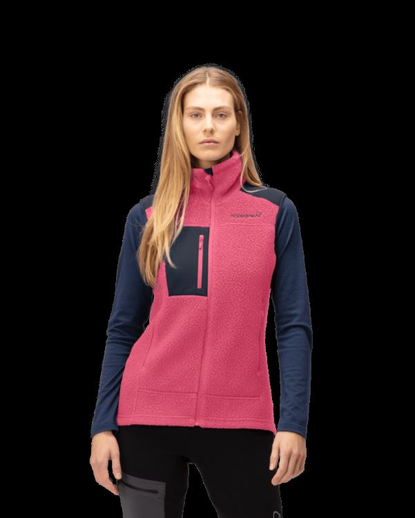 Norrona Dames Trollveggen Thermal Pro Vest Kamperfoelie/indigo Night