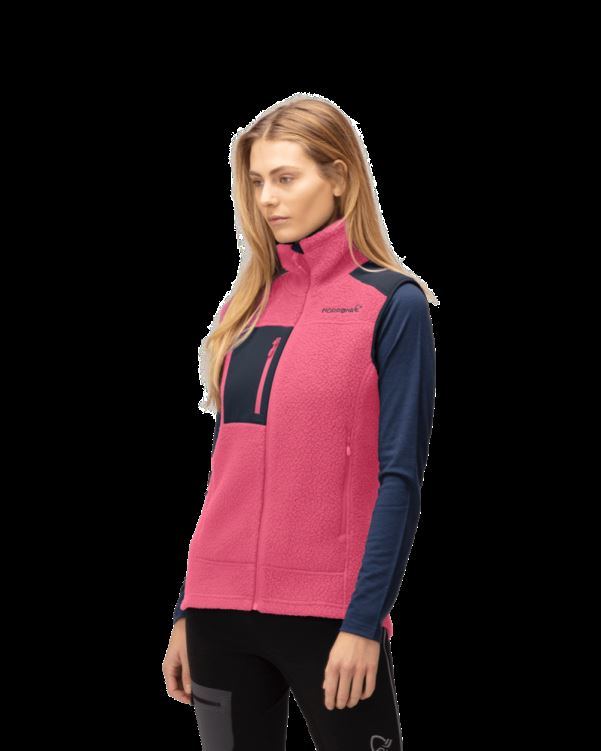 Norrona Dames Trollveggen Thermal Pro Vest Kamperfoelie/indigo Night