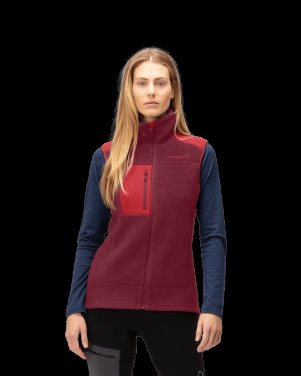 Norrona Dames Trollveggen Thermal Pro Vest Rabarber