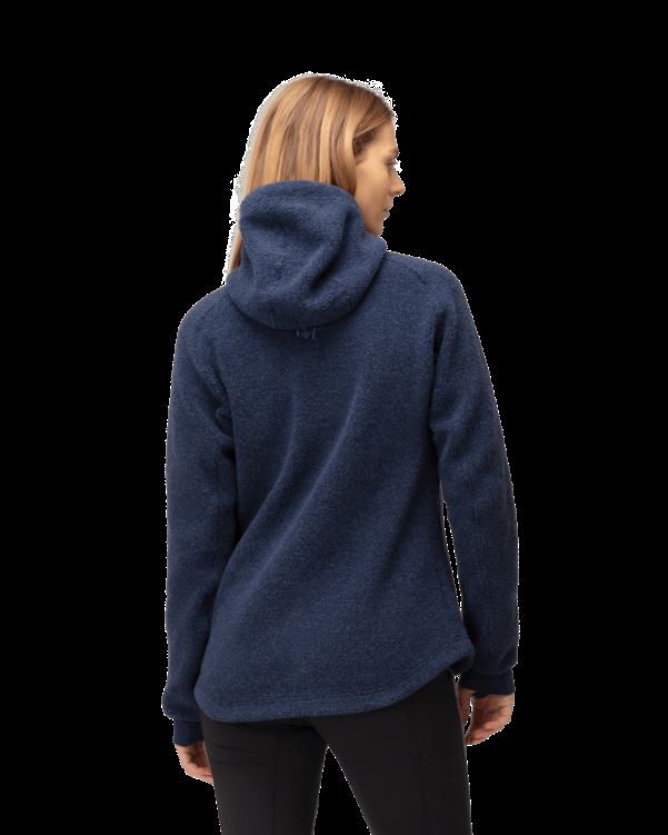 Norrona Warmwool3 Damescapuchon Indigo Nachtblauw