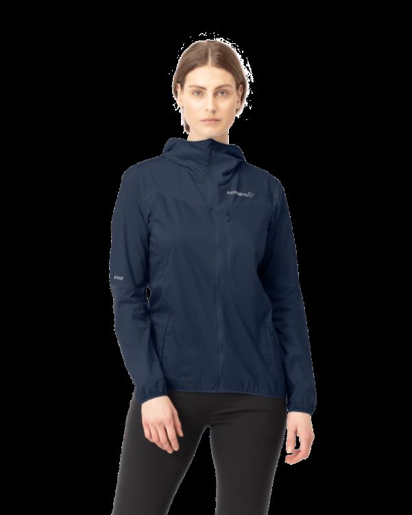 Norrona Dames Falketind Aero60 Capuchon Indigo Nachtblauw