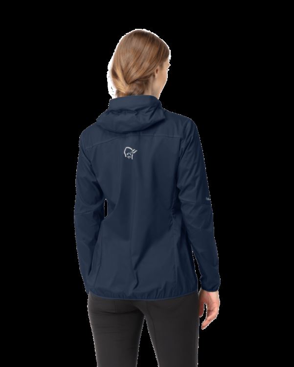Norrona Dames Falketind Aero60 Capuchon Indigo Nachtblauw