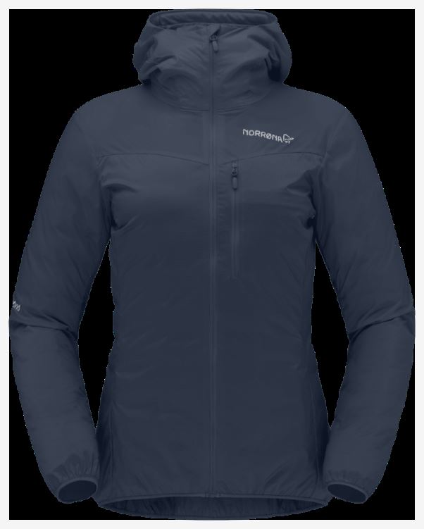 Norrona Dames Falketind Aero60 Capuchon Indigo Nachtblauw