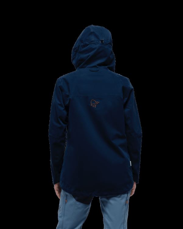 Norrona Svalbard Katoenen Damesjas Indigo Nachtblauw