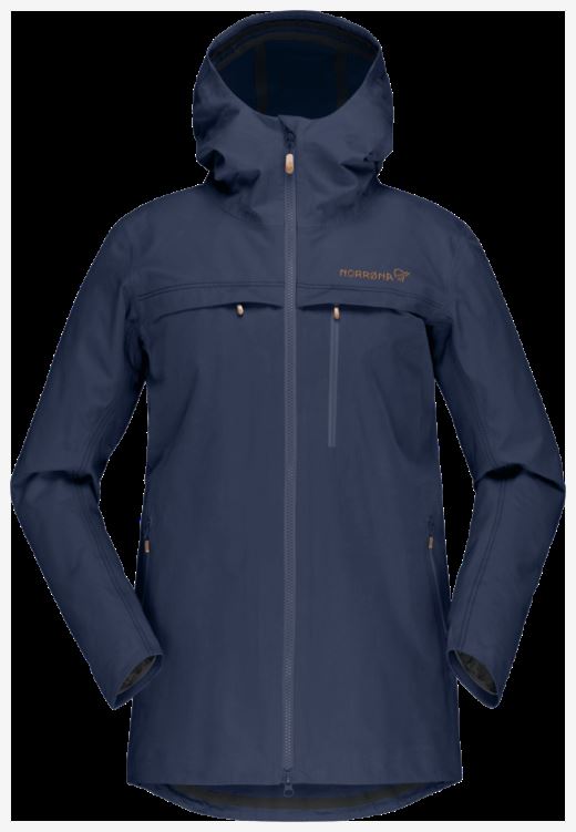 Norrona Svalbard Katoenen Damesjas Indigo Nachtblauw