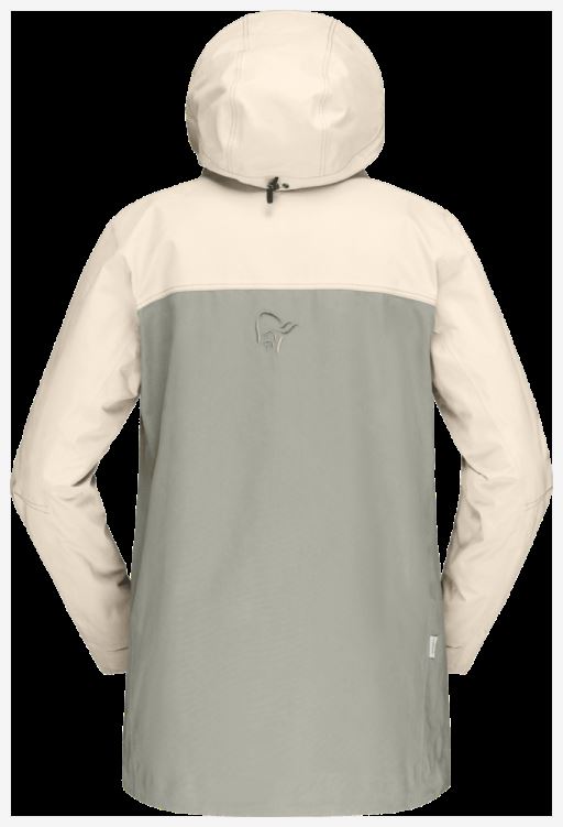 Norrona Svalbard Katoenen Damesjack Ecru/zandsteen