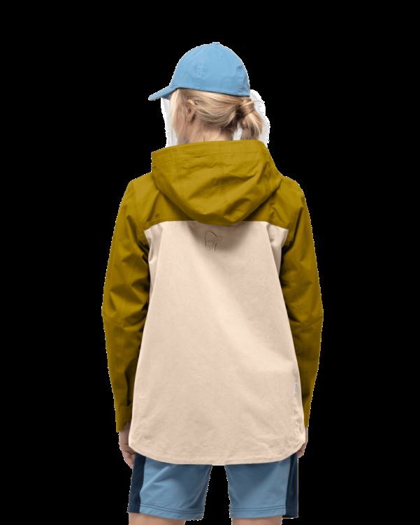 Norrona Svalbard Katoenen Damesjas Golden Palm/ecru