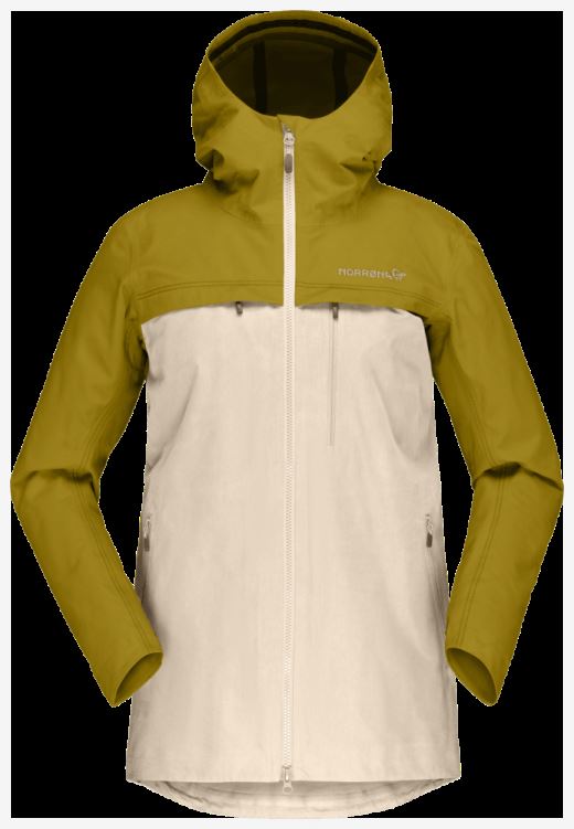 Norrona Svalbard Katoenen Damesjas Golden Palm/ecru