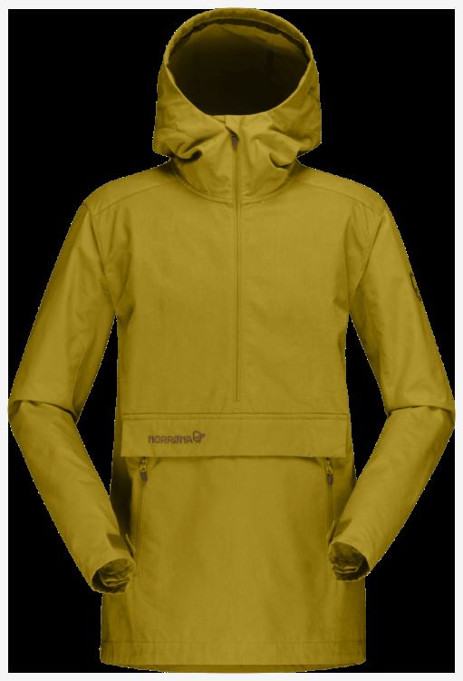 Norrona Svalbard Katoenen Dames Anorak Goud Palmgeel