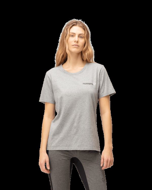 Norrona Dames /29 Katoenen Duotone T-shirt Grijs Gemêleerd
