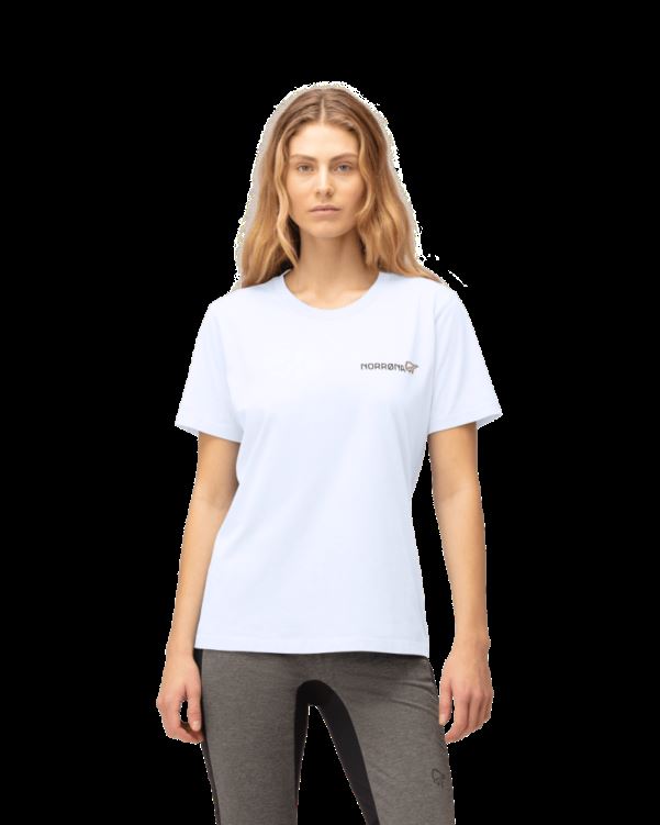 Norrona Dames /29 Katoenen Duotone T-shirt Puur Wit