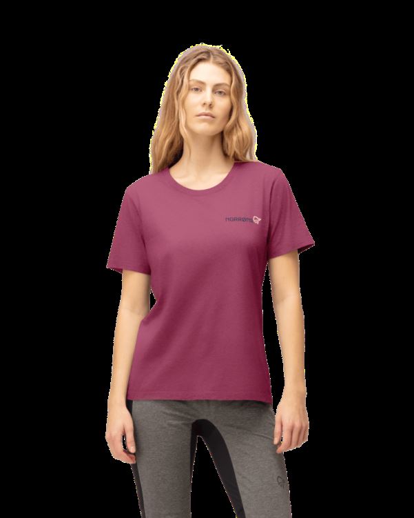 Norrona Dames /29 Katoenen Duotone T-shirt Violet Kwarts