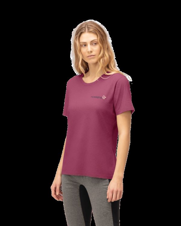 Norrona Dames /29 Katoenen Duotone T-shirt Violet Kwarts