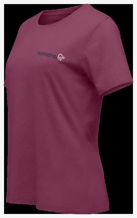Norrona Dames /29 Katoenen Duotone T-shirt Violet Kwarts