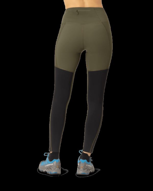 Norrona Senja Equalizer Stretch Panty Olijf Night/caviar Voor Dames