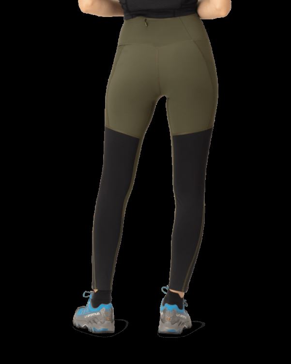 Norrona Senja Equalizer Stretch Panty Olijf Night/caviar Voor Dames