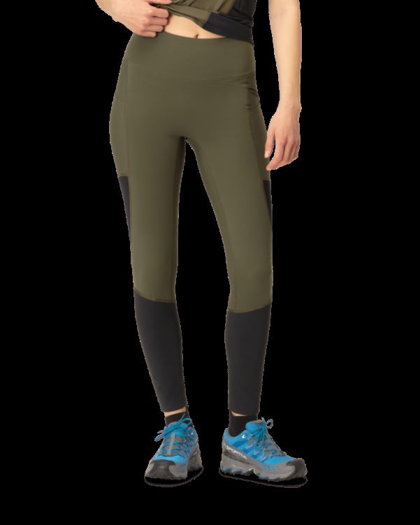 Norrona Senja Equalizer Stretch Panty Olijf Night/caviar Voor Dames