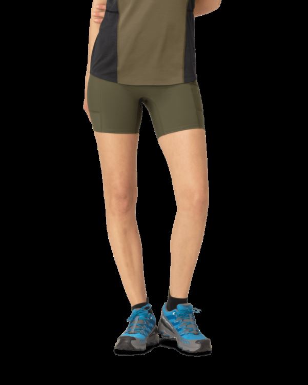 Norrona Dames Senja Equalizer Stretch 6'' Maillot Olijf Nacht/kaviaar