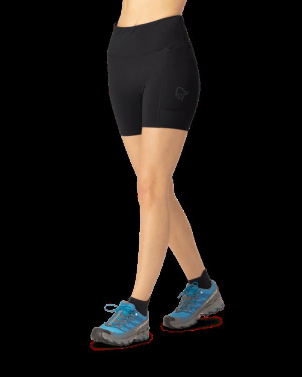 Norrona Senja Equalizer Stretch 6'' Kaviaar Zwarte Damespanty