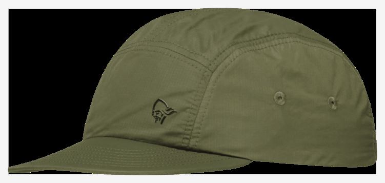 Norrona Unisex Five Panel Tech Cap Olijf Nacht