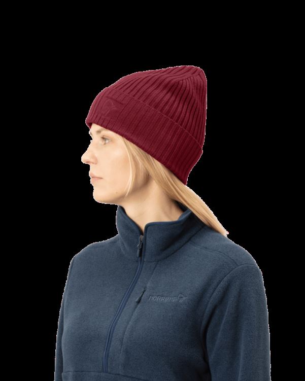 Norrona Unisex Ribbeanie Rabarber