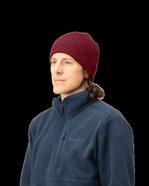 Norrona Unisex Ribbeanie Rabarber