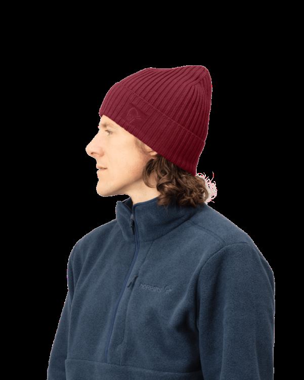 Norrona Unisex Ribbeanie Rabarber