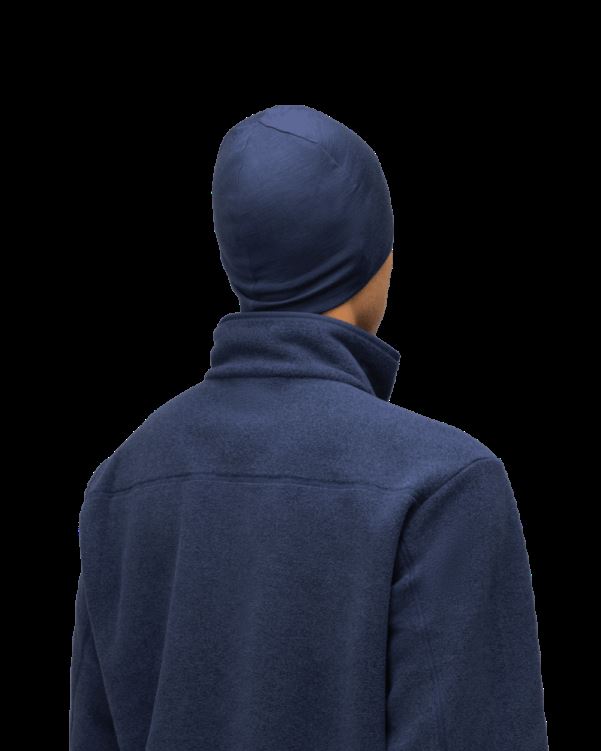 Norrona Unisex Genaaide Wollen Muts Indigo Nachtblauw